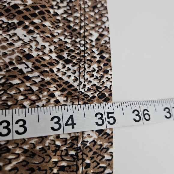 Emma & Michele Brown Sleeveless Animal Print Romper Sz Large - Picture 8 of 11